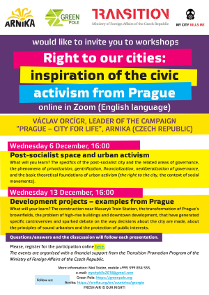 Right to our cities: inspiration of civic activism from Prague